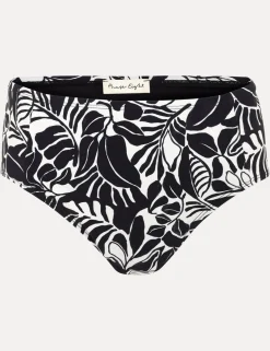 Printed High Waisted Tankini Bottoms