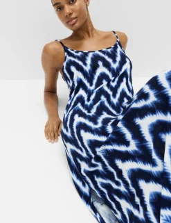 Printed Jersey Midaxi Beach Dress