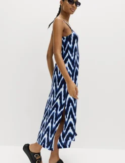 Printed Jersey Midaxi Beach Dress