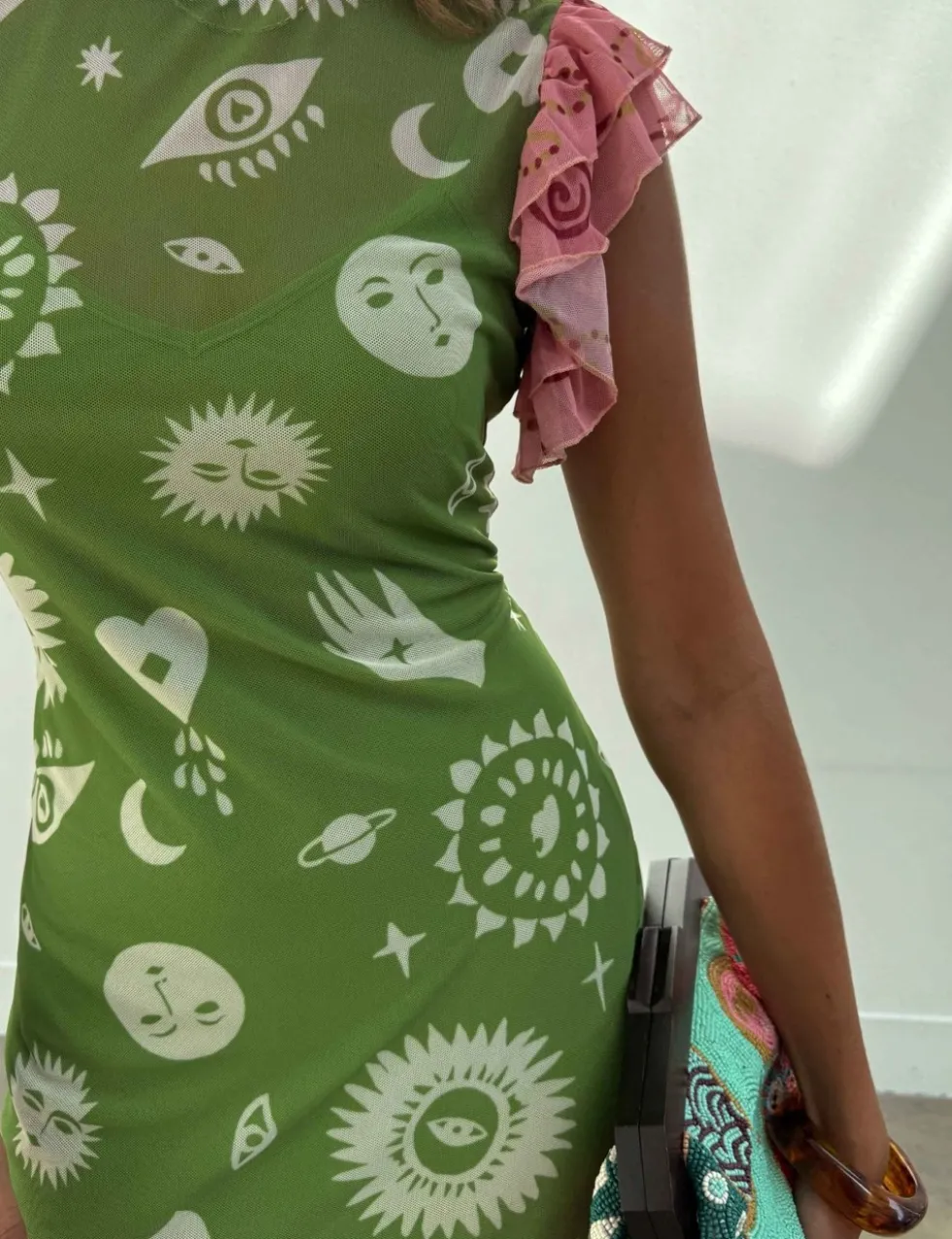 Printed Maxi Column Dress
