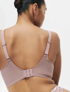 Printed Mesh Wired Extra Support Bra (F+)
