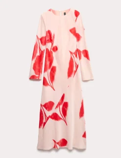Printed Midaxi Column Dress