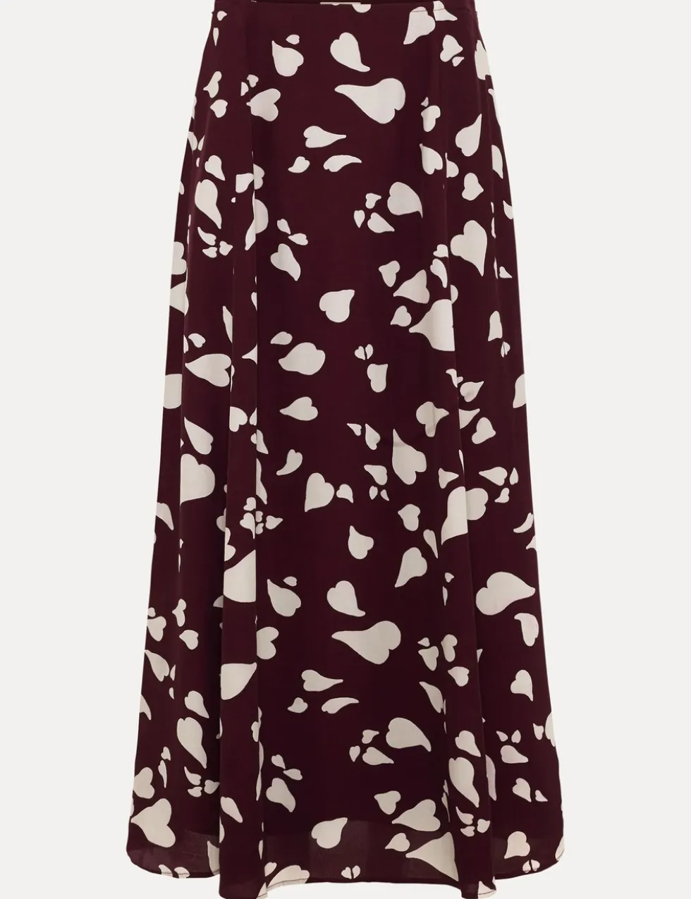 Printed Midi A-Line Skirt