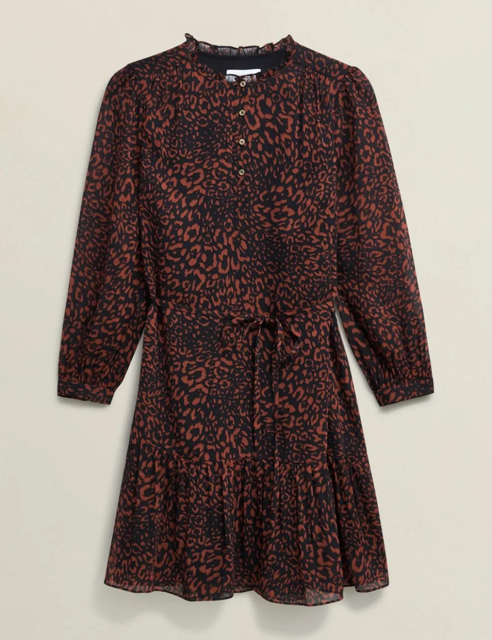 Printed Mini Waisted Dress