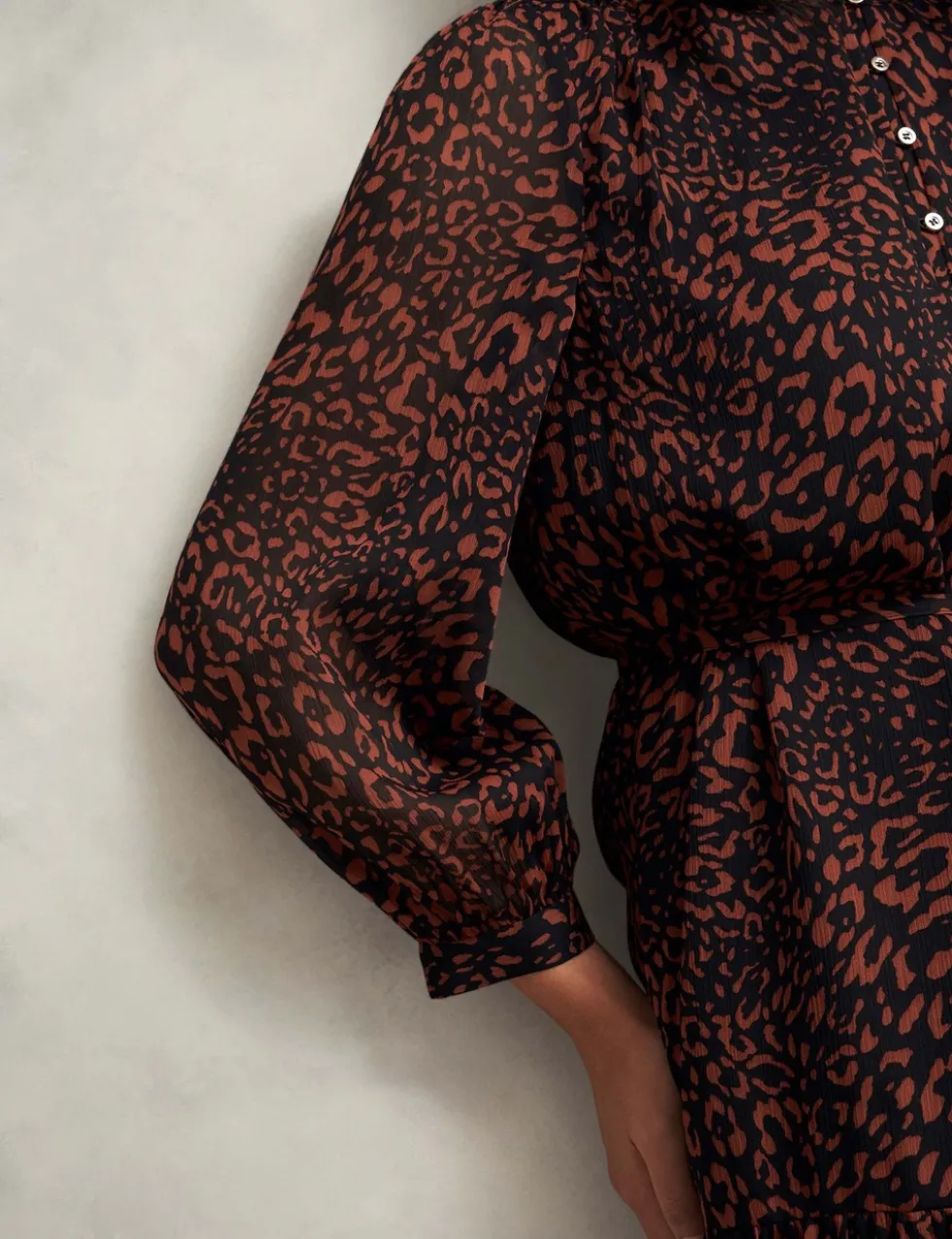 Printed Mini Waisted Dress
