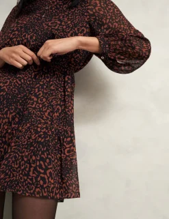 Printed Mini Waisted Dress