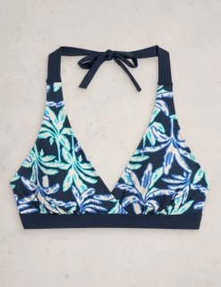 Printed Padded Halterneck Bikini Top