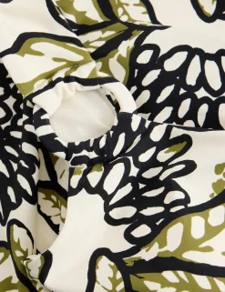 Printed Padded One Shoulder Swimsuit