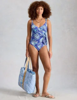 Printed Padded V-Neck Swimsuit