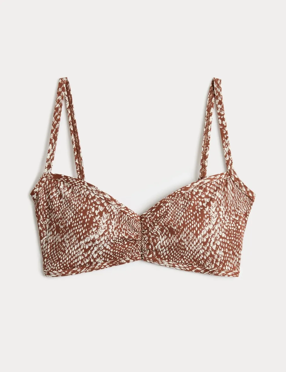 Printed Plunge Bikini Top
