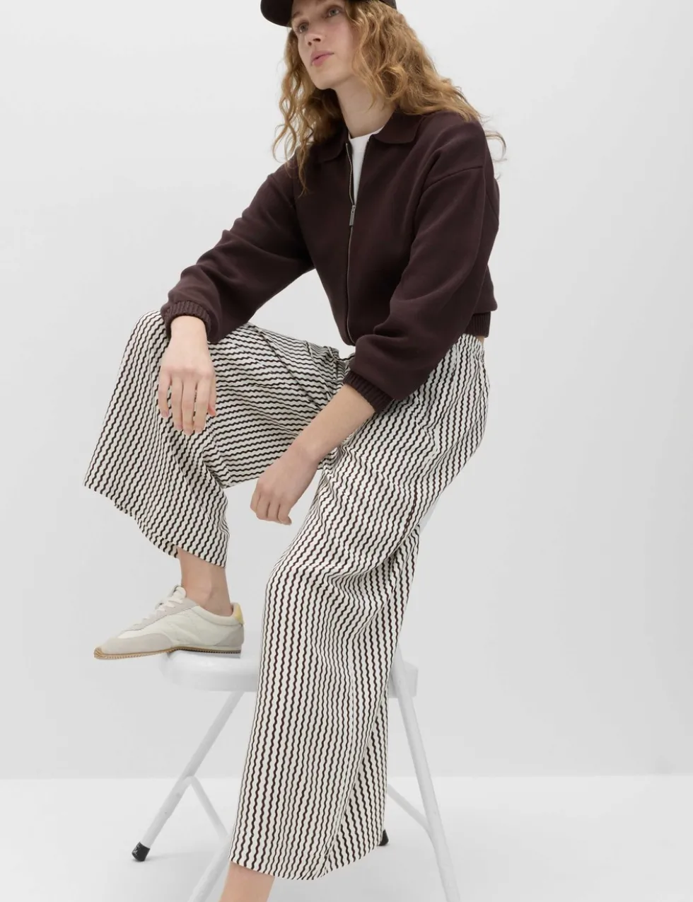 Printed Pull On Wide Leg Culottes
