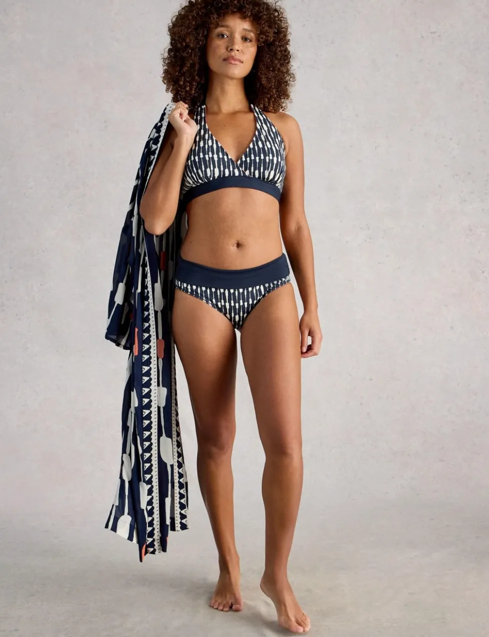 Printed Reversible Triangle Bikini Top