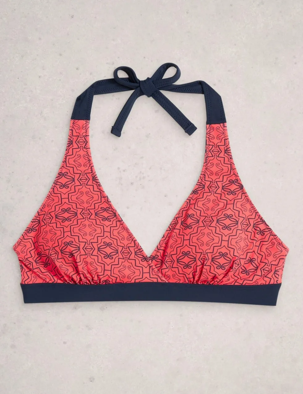 Printed Reversible Triangle Bikini Top
