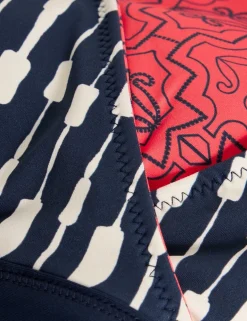 Printed Reversible Triangle Bikini Top