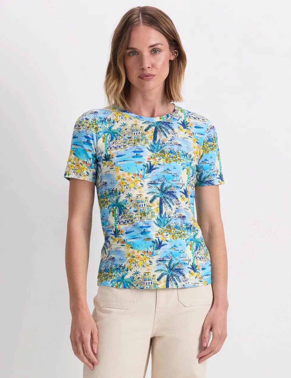Printed Round Neck T-Shirt