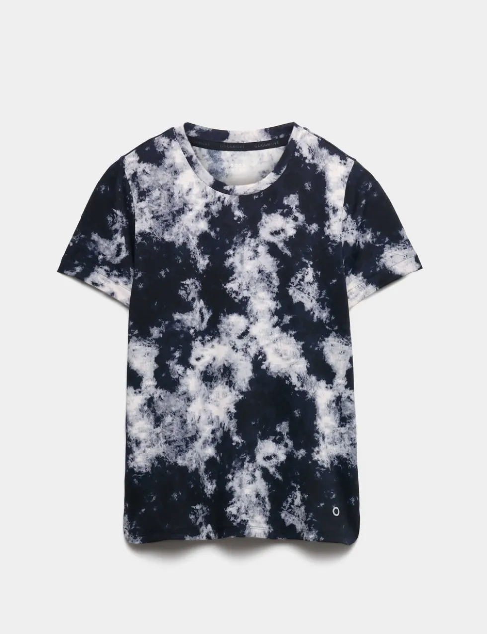 Printed Scoop Neck Fitted T-Shirt