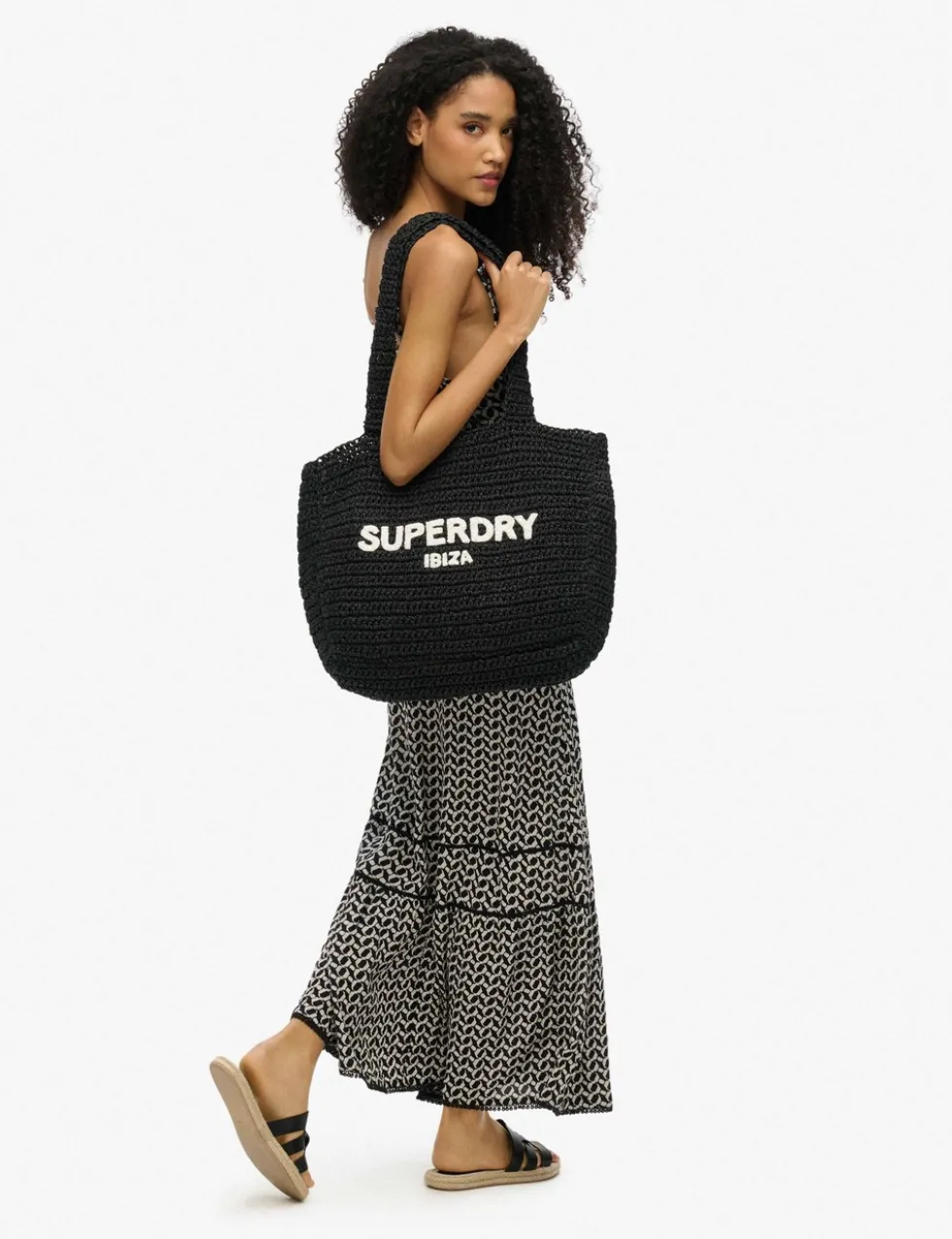 Printed Scoop Neck Strappy Maxi Beach Dress