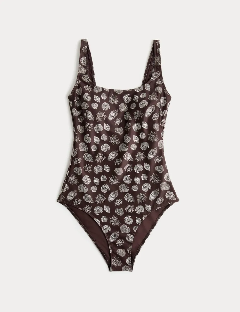 Printed Scoop Neck Swimsuit