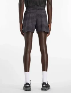 Printed Stretch Zip Pocket Running Shorts