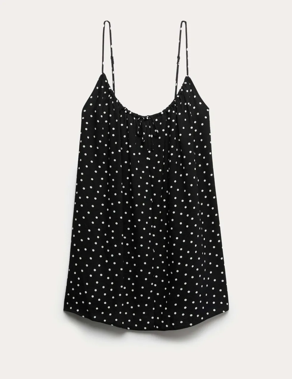 Printed Tie Front Strappy Mini Slip Dress