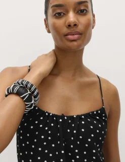 Printed Tie Front Strappy Mini Slip Dress
