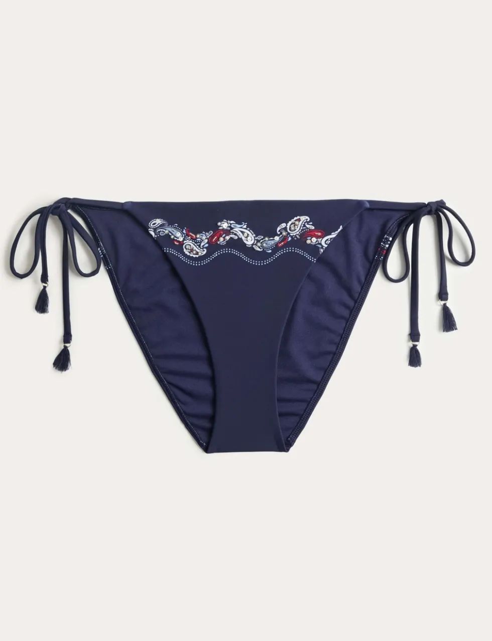 Printed Tie Side Bikini Bottoms