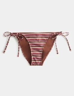 Printed Tie Side Bikini Bottom