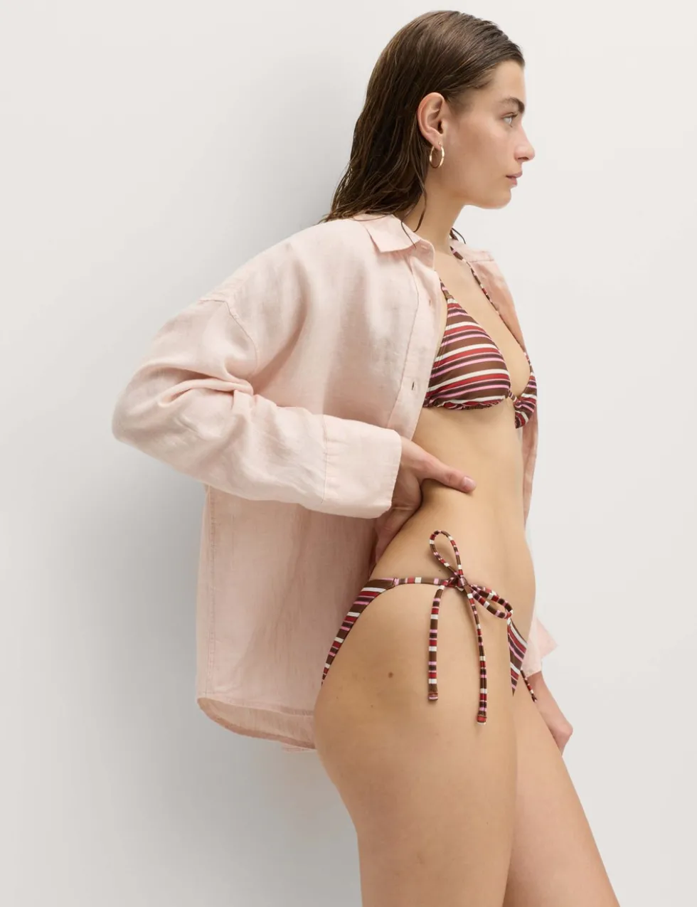 Printed Tie Side Bikini Bottom
