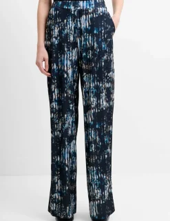 Printed Wide Leg Trousers
