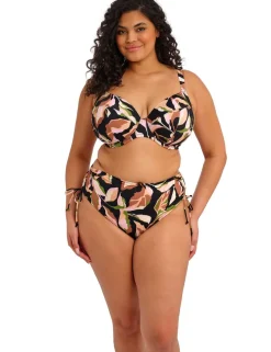 Printed Wired Plunge Bikini Top (E-JJ)