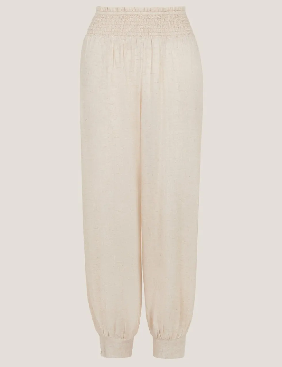 Pull On Relaxed Trousers with Linen
