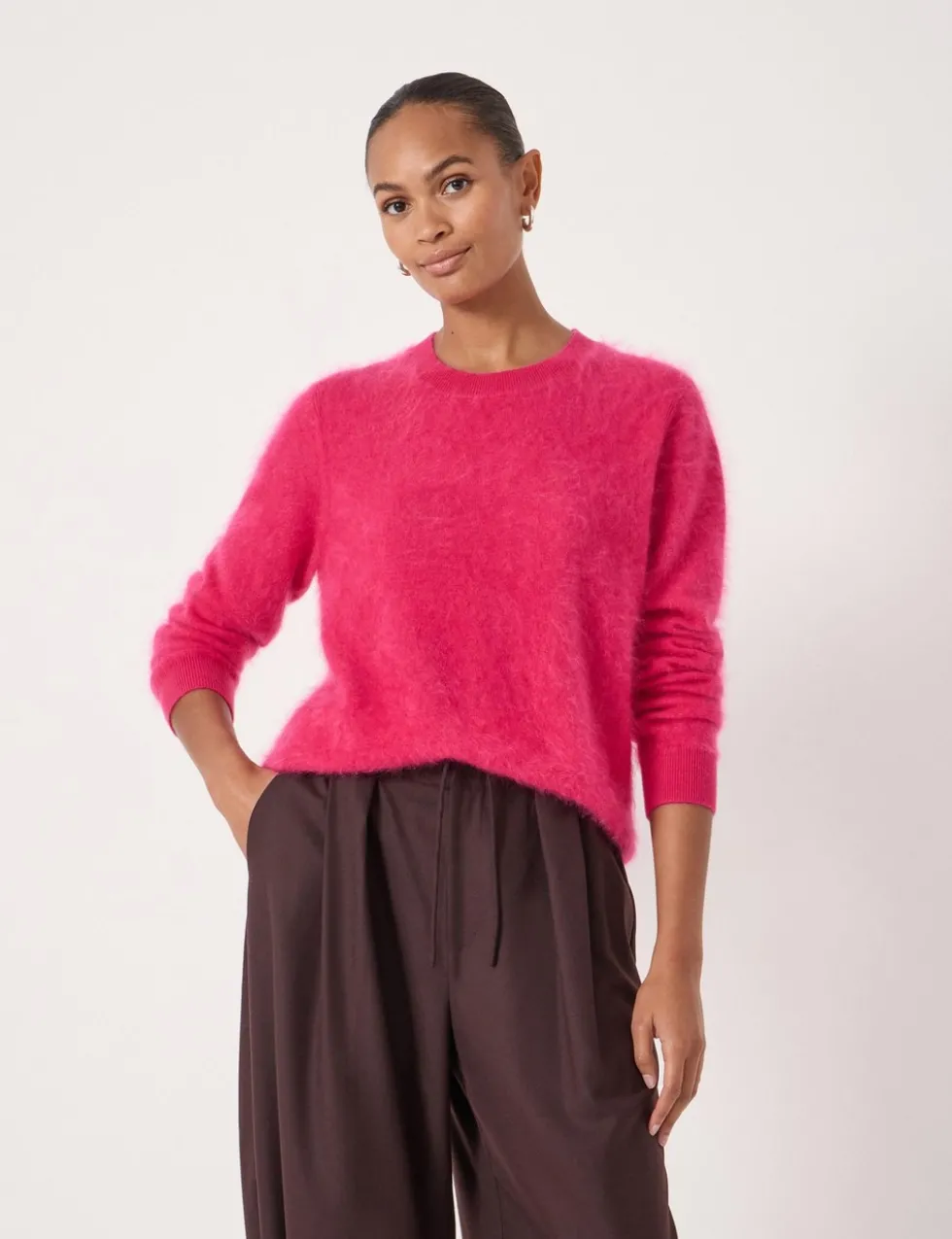 Pure Cashmere Brushed Jumper