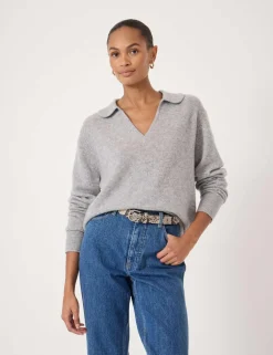Pure Cashmere Collared Jumper