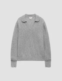 Pure Cashmere Collared Jumper