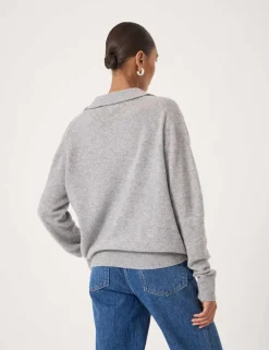 Pure Cashmere Collared Jumper