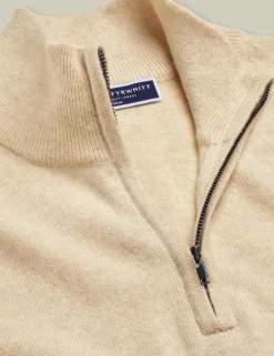 Pure Cashmere Half Zip Jumper