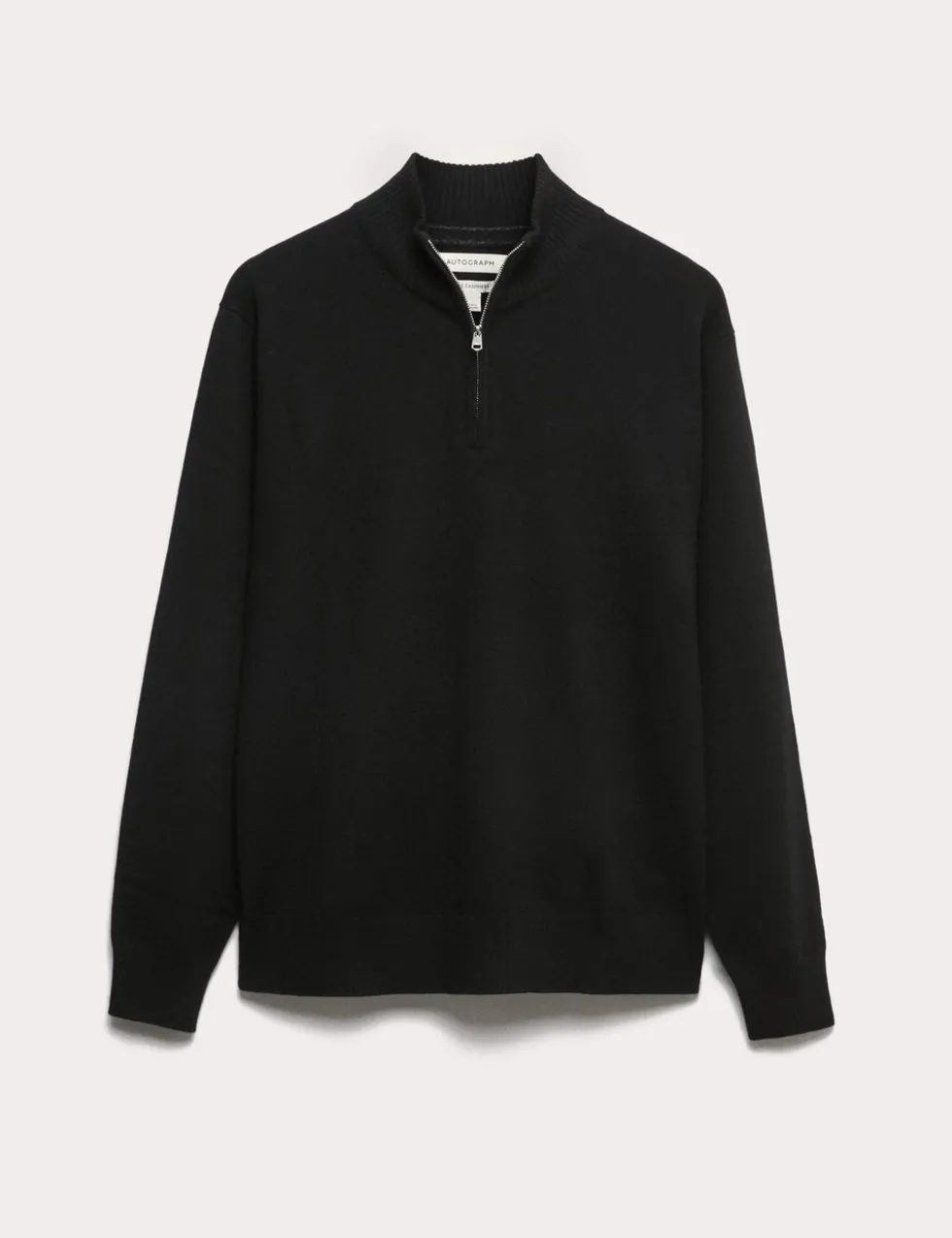 Pure Cashmere Half Zip Jumper