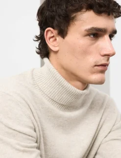 Pure Cashmere Roll Neck Jumper