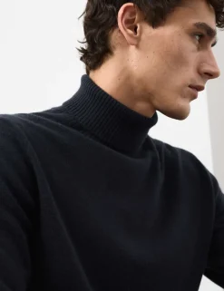 Pure Cashmere Roll Neck Jumper