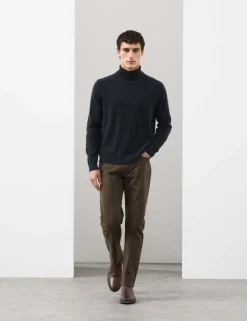 Pure Cashmere Roll Neck Jumper