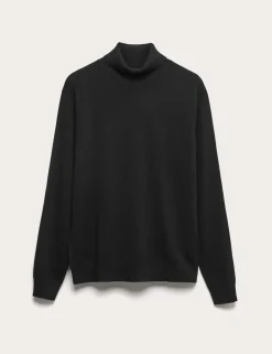 Pure Cashmere Roll Neck Jumper