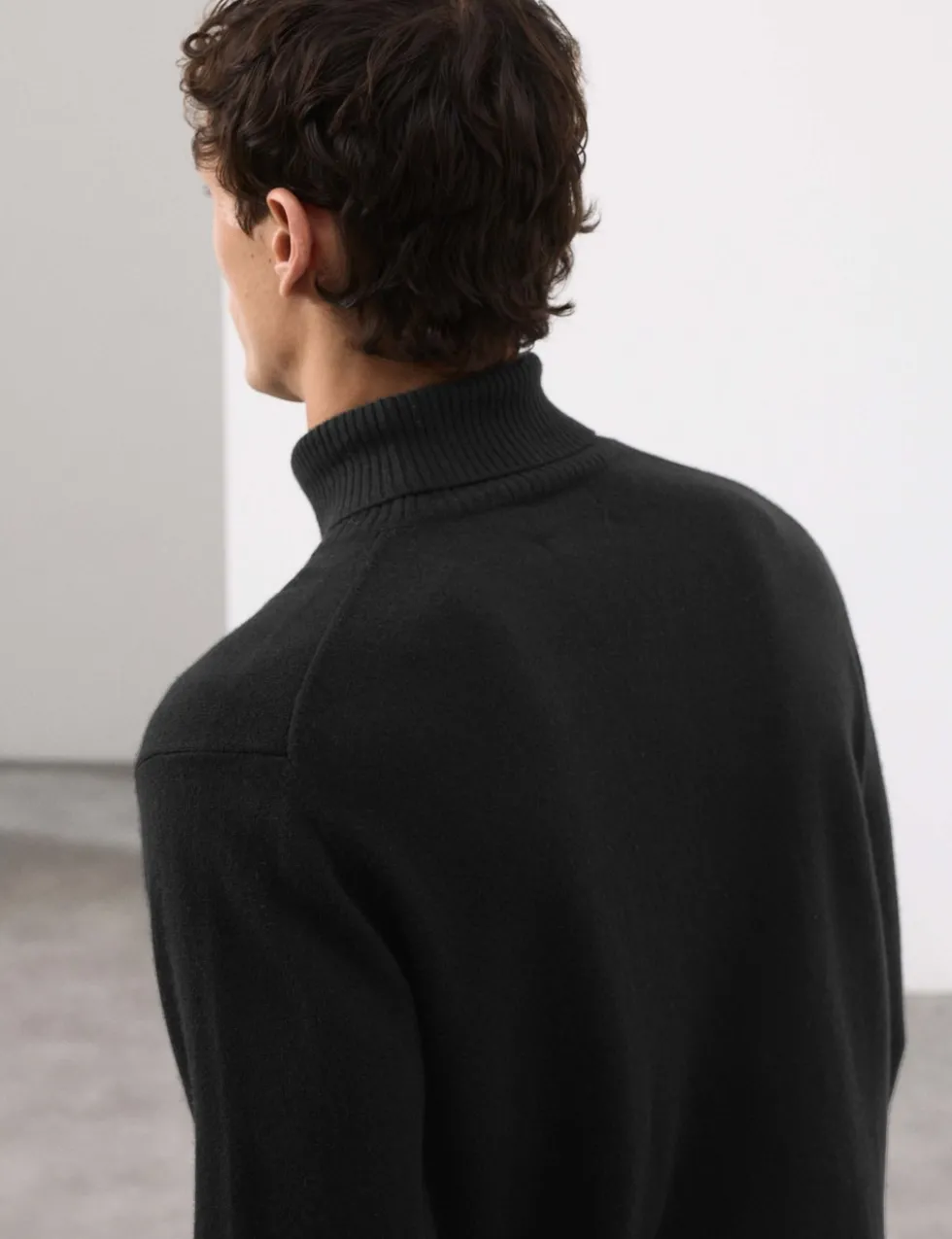 Pure Cashmere Roll Neck Jumper