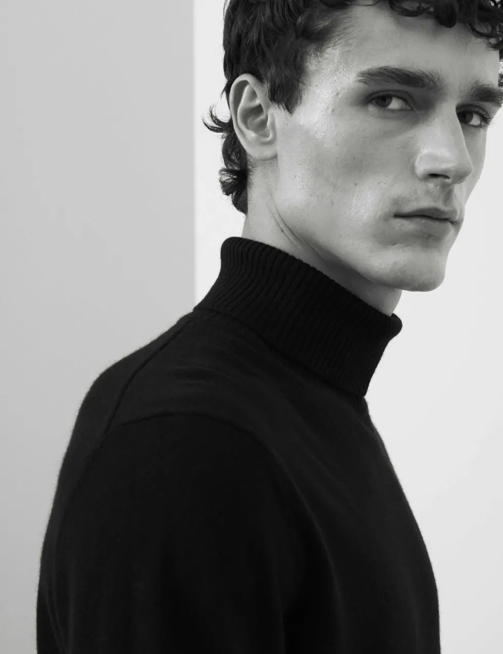Pure Cashmere Roll Neck Jumper
