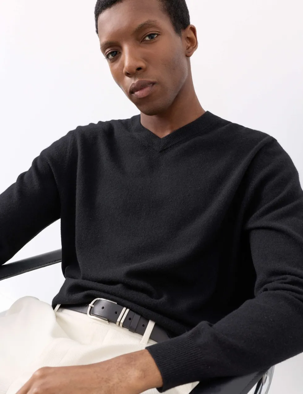 Pure Cashmere V-Neck Jumper