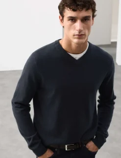 Pure Cashmere V-Neck Jumper