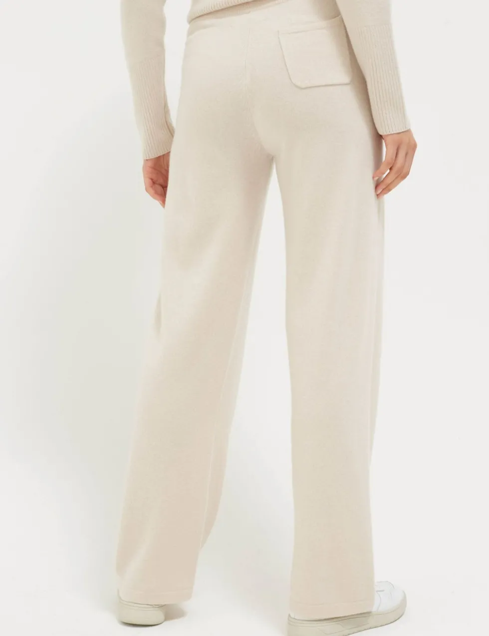 Pure Cashmere Wide Leg Joggers