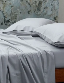 Pure Cotton 200 Thread Count Fitted Sheet & Pillowcase Set