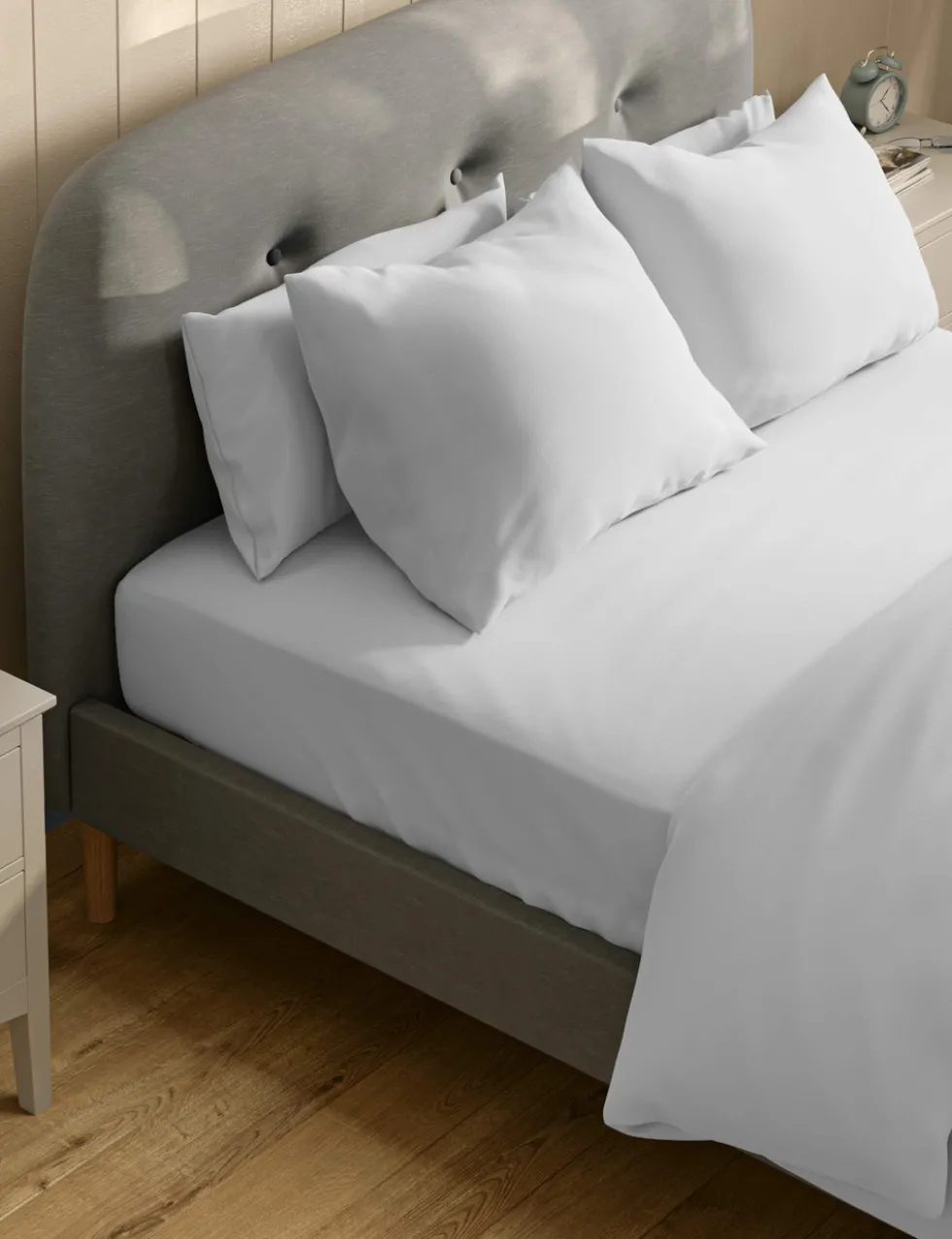 Pure Cotton 300 Thread Count Fitted Sheet