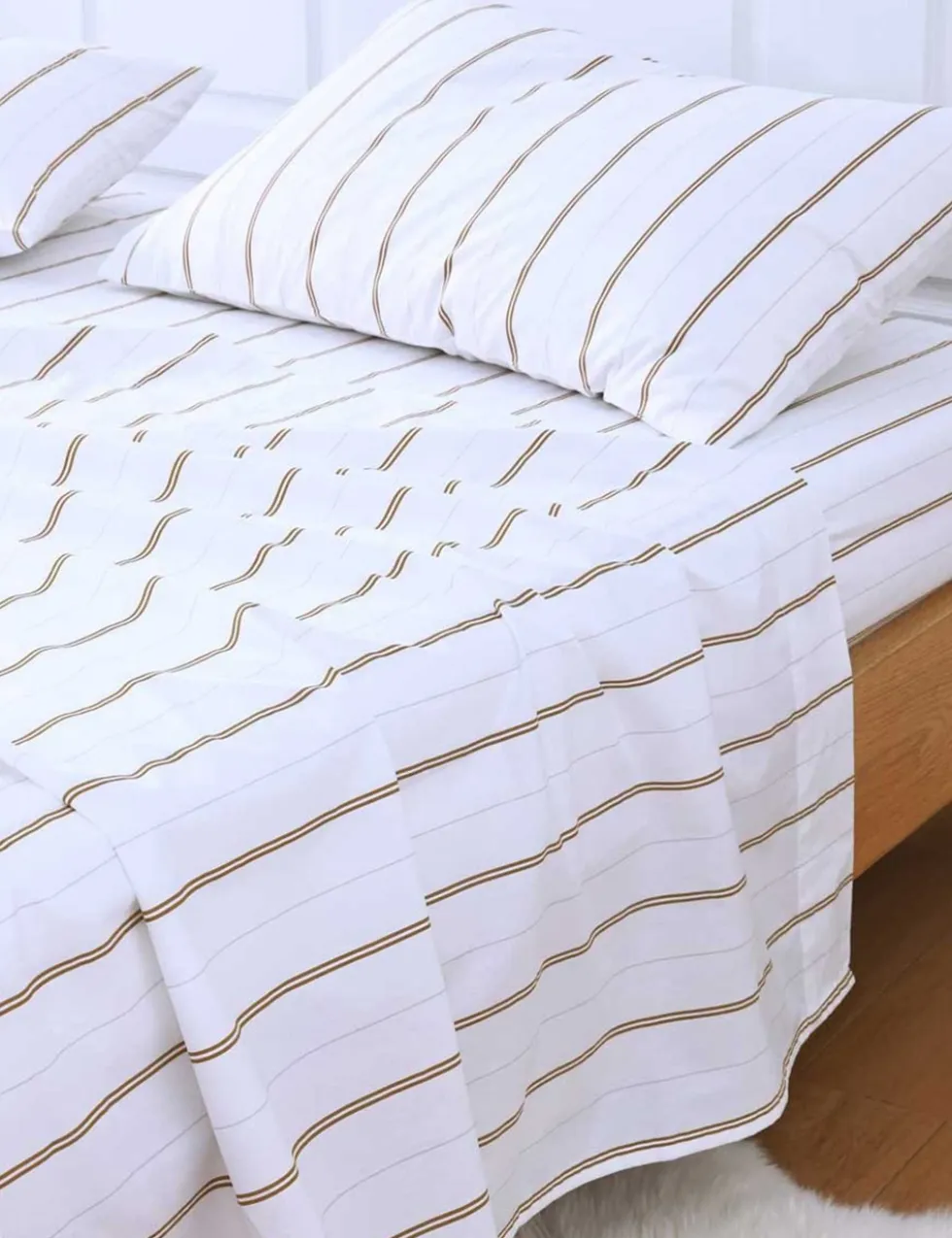 Pure Cotton 200 Thread Count Fitted Sheet