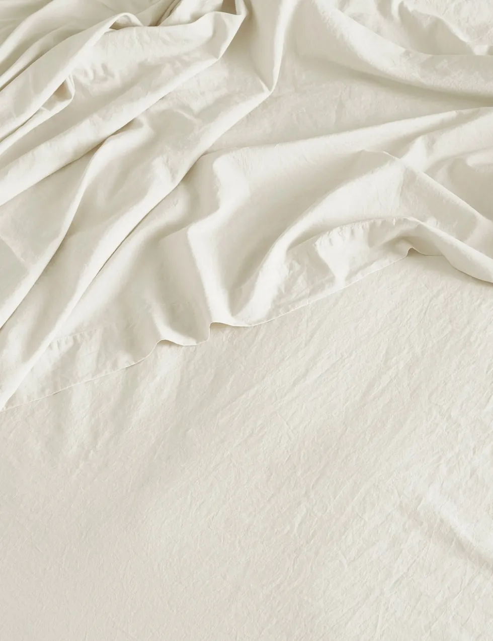 Pure Cotton 300 Thread Count Washed Deep Fitted Sheet